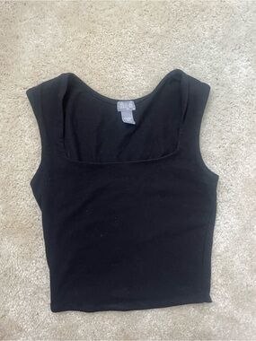 Tilly's Black Square-Neck Tank Top